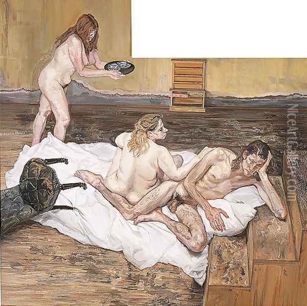 After Cezanne Oil Painting - Lucian Freud