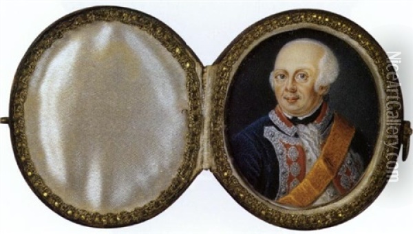 Bildnis Konig Friedrich Wilhelm Ii V. Preusen Oil Painting - Anton Friedrich Koenig