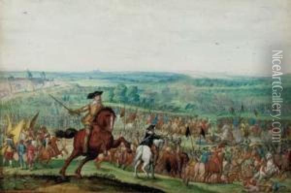 King Gustavus Adolfus Of Sweden At The Battle Of Lutzen Oil Painting - Johann Wilhelm Baur
