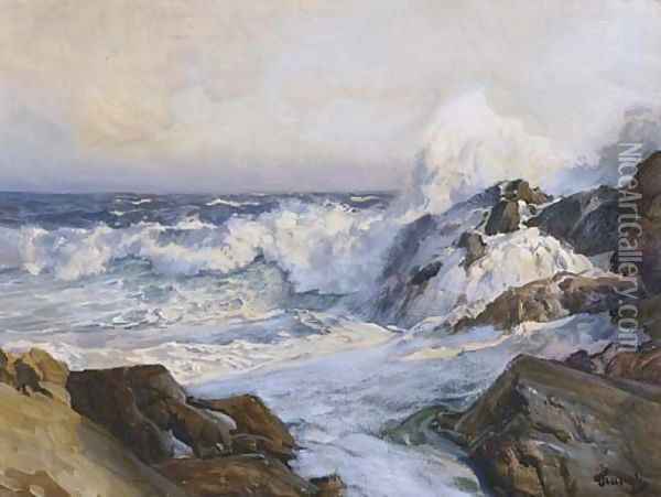 The Inlet Oil Painting - Frederick Judd Waugh