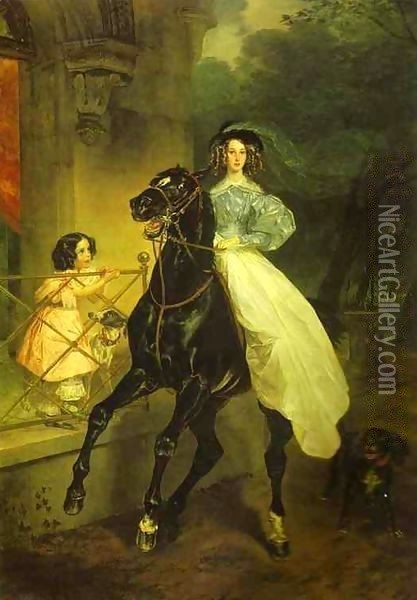 Rider Oil Painting - Jules-Elie Delaunay
