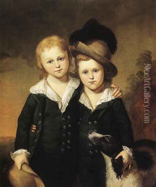 Thomas and Henry Sergeant Oil Painting - Charles Willson Peale