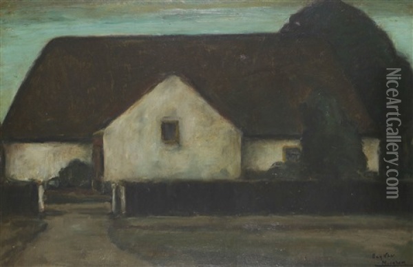 Gehoft Oil Painting - Eugene van Mieghem