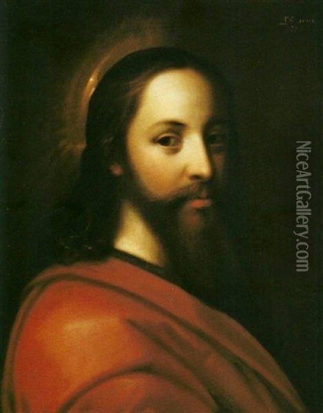 Le Christ Et La Vierge (pair) Oil Painting - Gortzius Geldorp