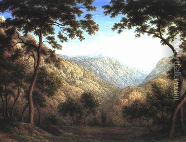 Mountain Landscape Oil Painting - John Glover