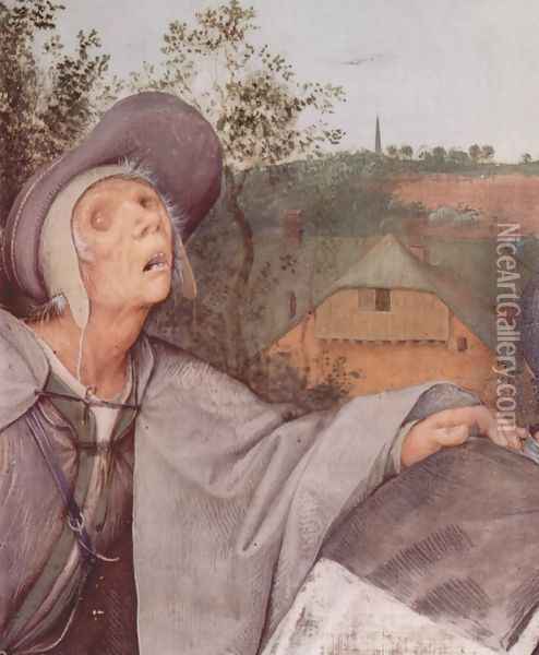 The parable of the blind, detail 1 Oil Painting - Pieter the Elder Bruegel