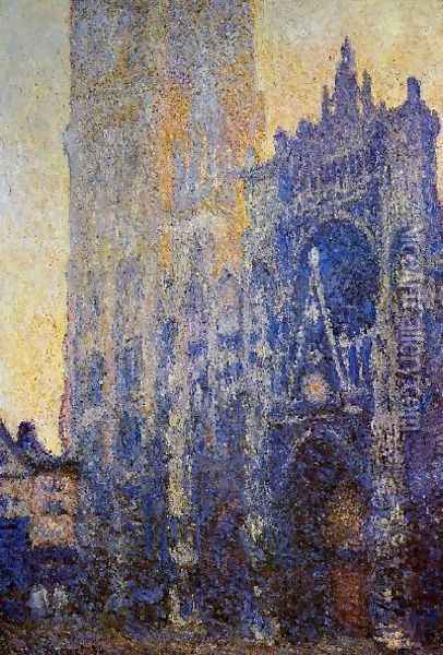 Rouen Cathedral The Portal Morning Effect Oil Painting - Claude Oscar Monet