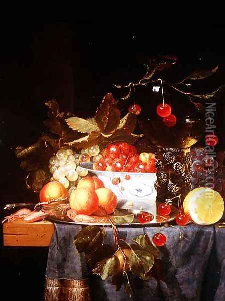 Still Life of Fruit Oil Painting - Pieter de Ring