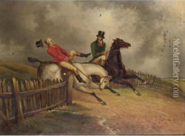 The Chase Oil Painting - John Henry Smith