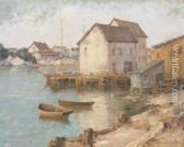 Fisherman's Cove Oil Painting - Maurice Braun
