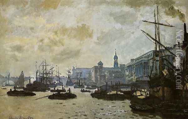 The Port Of London Oil Painting - Claude Oscar Monet