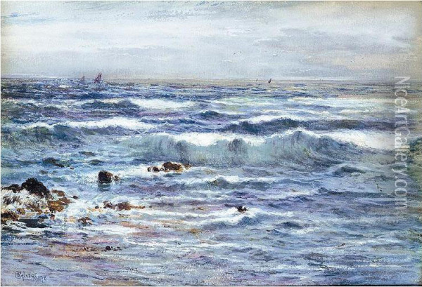 Seascape Oil Painting - Edwin Sherwood Calvert
