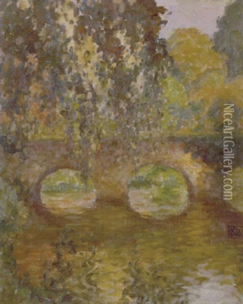 Bridge Over The Seine Oil Painting - Rupert Bunny