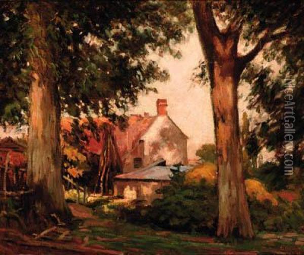 A Farmhouse In Holland Oil Painting - Willem Bastiaan Tholen