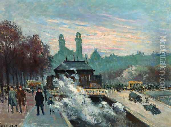 The Trocadero Oil Painting - Maximilien Luce
