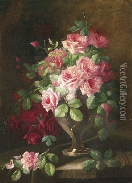 Rosenstraus Oil Painting - Margaretha Roosenboom