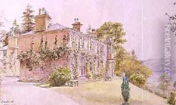 Brantwood Cumbria home of John Ruskin 1880 Oil Painting - Alexander Macdonald