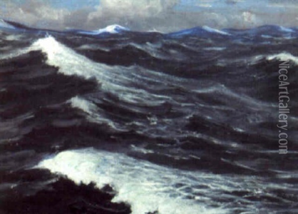 Mid-atlantic Oil Painting - Christopher Richard Wynne Nevinson