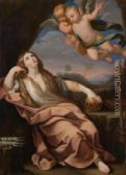 Die Bussende Maria Magdalena Oil Painting - Guido Reni