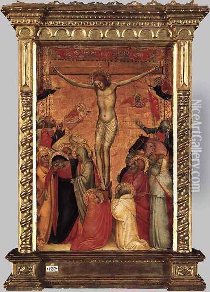The Crucifixion 1350s Oil Painting - Giovanni Da Milano
