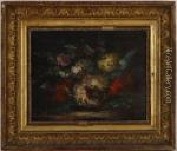 Bouquet De Fleurs Oil Painting - Gustave Courbet