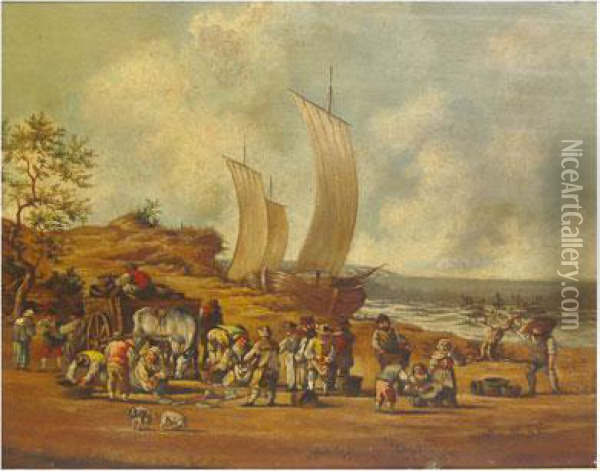 Pescadores Oil Painting - Peder Balke