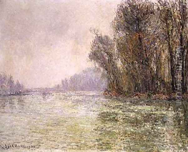 The Oise in Winter 1906 Oil Painting - Gustave Loiseau