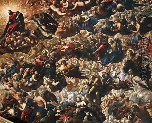 Paradise (detail) 2 Oil Painting - Jacopo Tintoretto (Robusti)