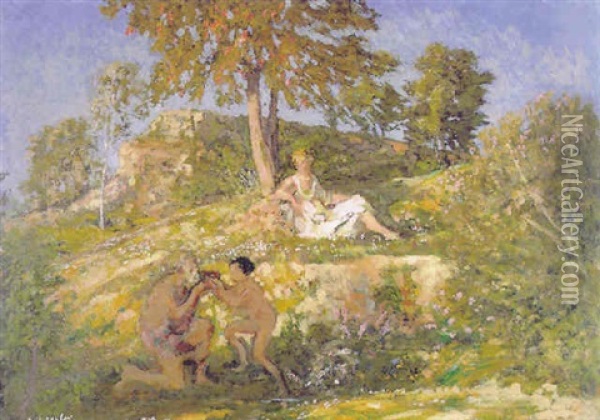 La Fontaine De Jouvence Oil Painting - Ker Xavier Roussel