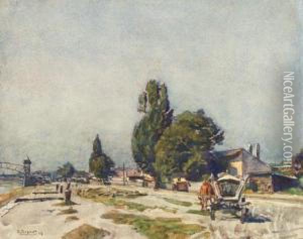 Landschaft Oil Painting - Ernst Graner