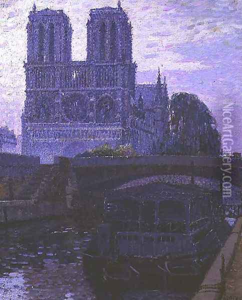 Notre Dame, Paris Oil Painting - Pierre Gaston Rigaud