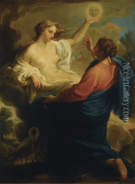 Truth And Mercy Oil Painting - Pompeo Girolamo Batoni