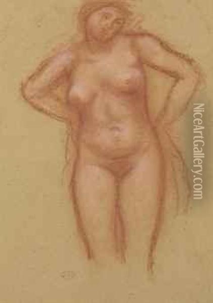 Nu Debout Oil Painting - Aristide Maillol