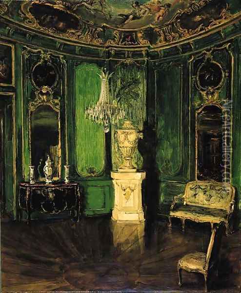 Interieur Vert Oil Painting - Walter Gay