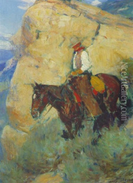 Morning Ride Oil Painting - Frank Tenney Johnson