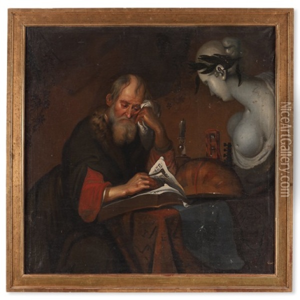 Heraclitus Oil Painting - Christian von Thum the Elder