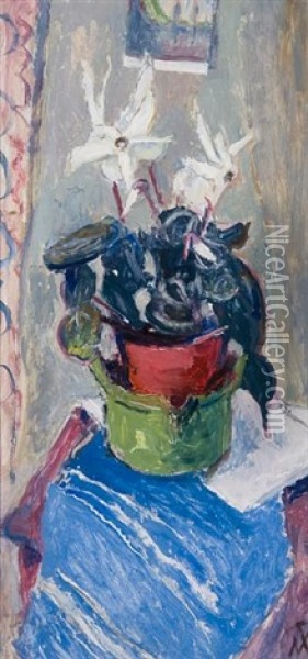 Jug Full Of Spring Oil Painting - Margaret Thomas