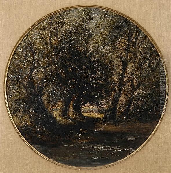 Woodland Trees Oil Painting - Alfred Priest