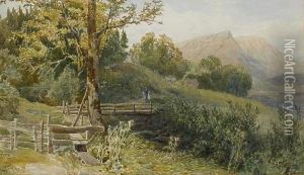 Landscape With Figures Oil Painting - Joseph Charles Reed