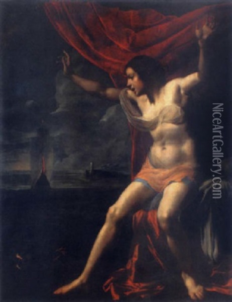 Ariadne Auf Der Insel Naxos Oil Painting - Bernardo Cavallino