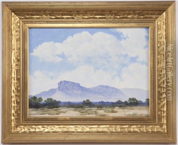 Summer Clouds Over Guadalupe Oil Painting - Lewis Woods Teel