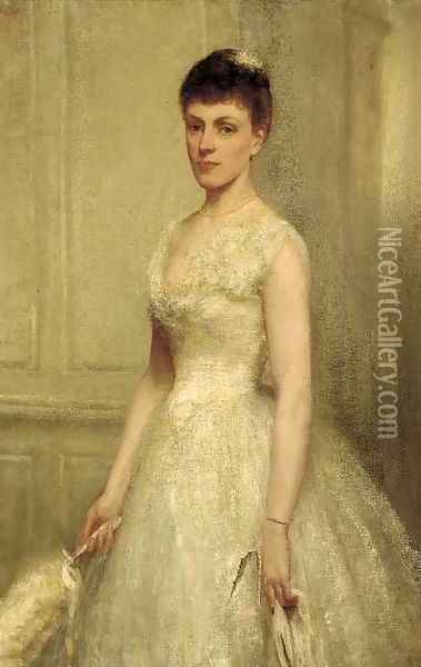 Portrait of Rosalina Speid Oil Painting - Robert Dudley Oliver