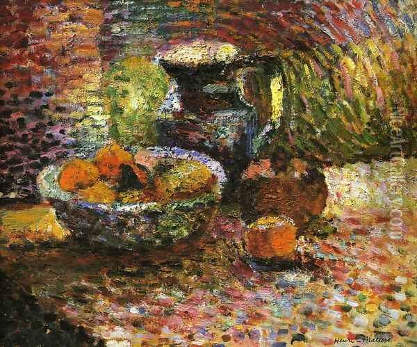 Still Life with Pitcher and Fruit Oil Painting - Henri Matisse