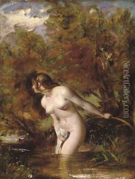 Musidora (The Bather) Oil Painting - William Etty