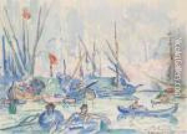 Le Port De Constantinople Oil Painting - Paul Signac