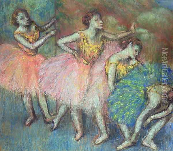 Four Dancers, 1903 Oil Painting - Edgar Degas