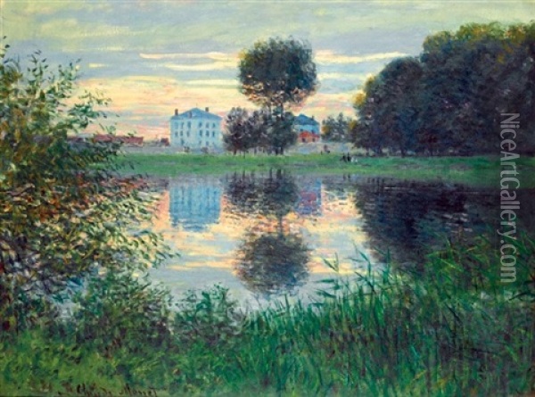 L'arbre En Boule, Argenteuil Oil Painting - Claude Monet