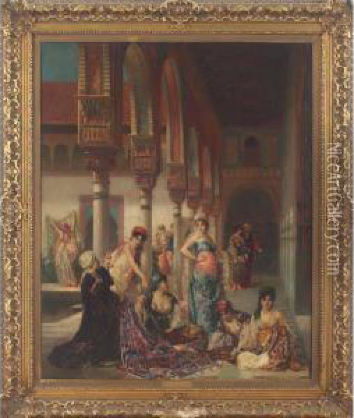 Oriental Splendor Oil Painting - Edouard Frederic Wilhelm Richter