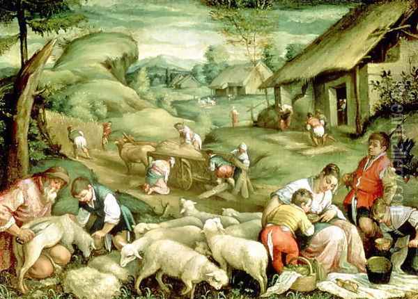 Summer 1570-80 Oil Painting - Francesco, II Bassano