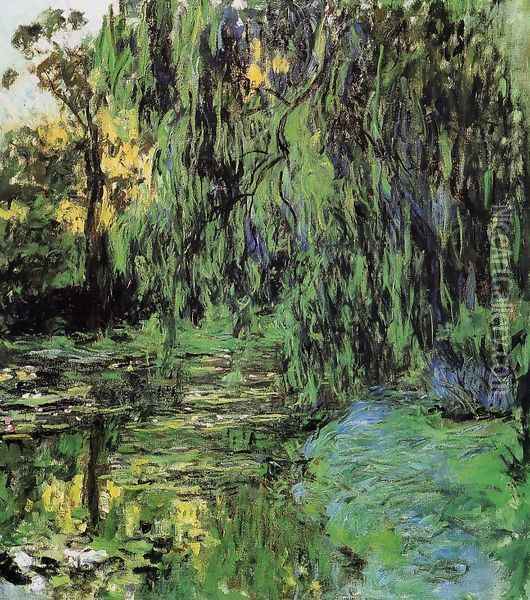 Weeping Willow And Water Lily Pond Oil Painting - Claude Oscar Monet